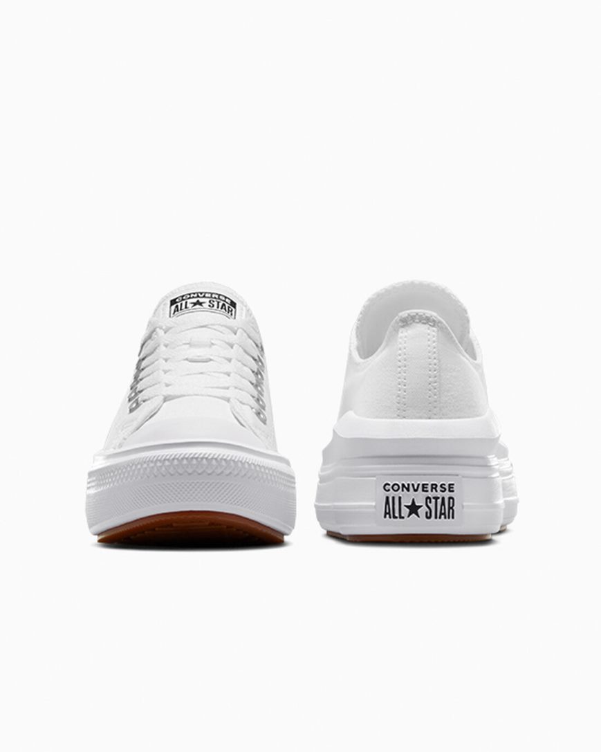 Topanky Na Platforme Converse Chuck Taylor All Star Move Nizke Damske Biele | SK IWPA110